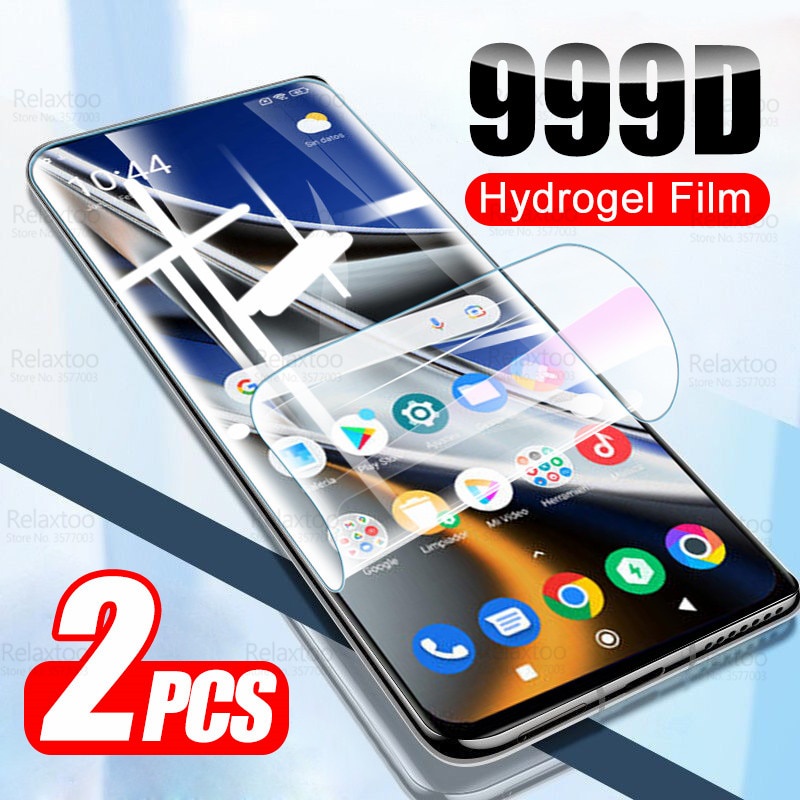2Pcs Full Curved Hydrogel Soft Film For Xiaomi Poco X4 Pro 5G M4 4G NFC Pocco M3 X3 F3 F1 F M X 3 4 Screen Protector Not Glass