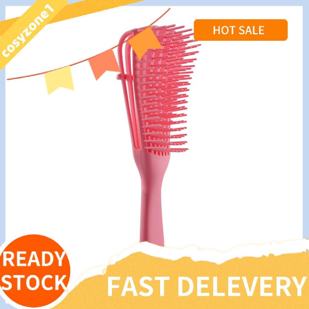 ☃ cosyzone1 ☃ Massage Hair Brush Detangling Wet Hair Comb For Curly Wet Dry Oil Thick Hair