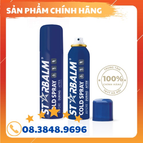 [CHÍNH HÃNG] Chai xịt lạnh STARBALM 150ml - Xịt giảm đau nhanh các chấn thương trong thể thao - Nhập khẩu Hà Lan