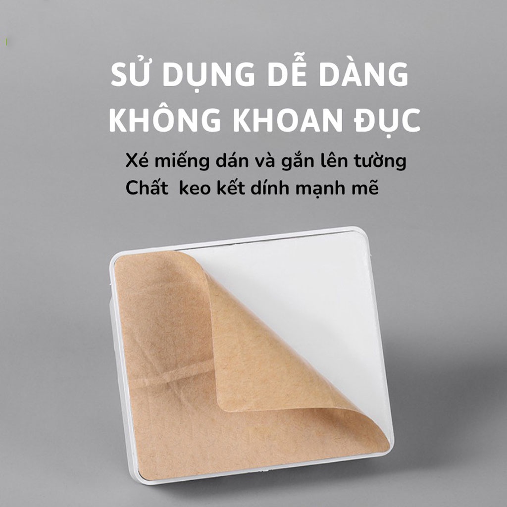 Kệ Dán Tường Để Điện Thoại, Remote - Giá Đỡ Sạc Điện Thoại Thông Minh Đa Năng Tiện Lợi -Phụ kiện ATI