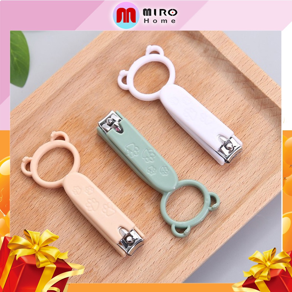Đồ bấm móng tay hoạt hình xinh xắn , kéo cắt móng tay đa chức năng, làm móc treo tiện lợi MIROHOME