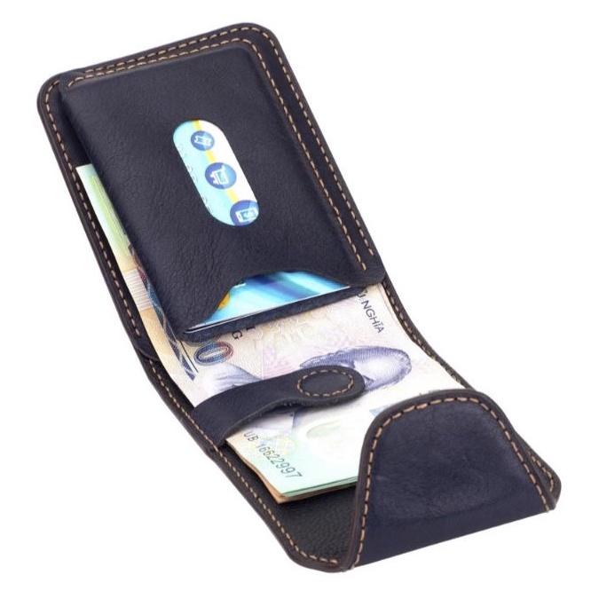 Ví Nam Cao Cấp Da Bò Thật Chính Hãng Sanagor Kiểu Dáng Mini Sang Trọng SEN03