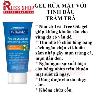Gel Rửa Mặt Compliment No Problem Cho Da Nhờn Mụn