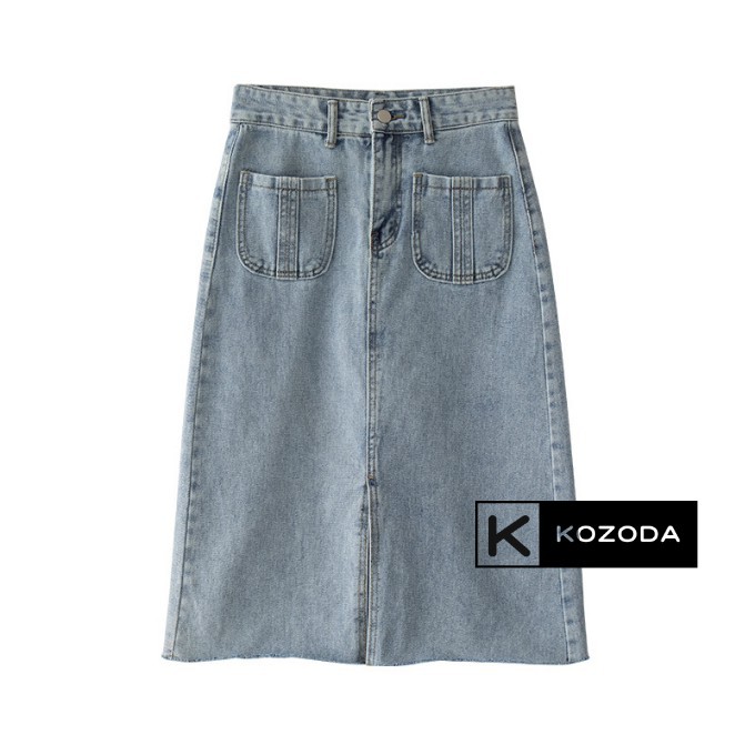 Chân Váy Jean, Chân Váy Denim Xẻ Tà Trước Phong Cách Hàn Quốc - HINO | BigBuy360 - bigbuy360.vn