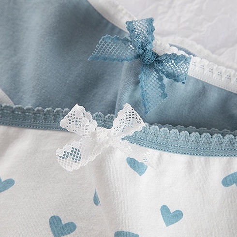 quần lót nữ Cotton nơ mịn cạp chun xinh đẹp dễ thương KIMCHIBIKINI chip cute mềm mại thoáng mát hàng quảng châu QL093