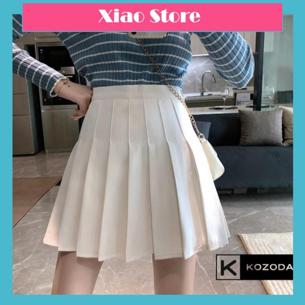 Chân váy tennis xếp li màu trắng đen xếp ly skirt cạp lưng cao ngắn chữ a phong cách ulzzang cv5 kozoda  ཾ