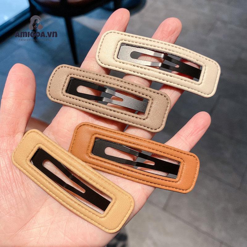 Kẹp Tóc Mái Bên Hình Học Disney Liu Haijia Retro Ngọt Ngào Cho Nữ