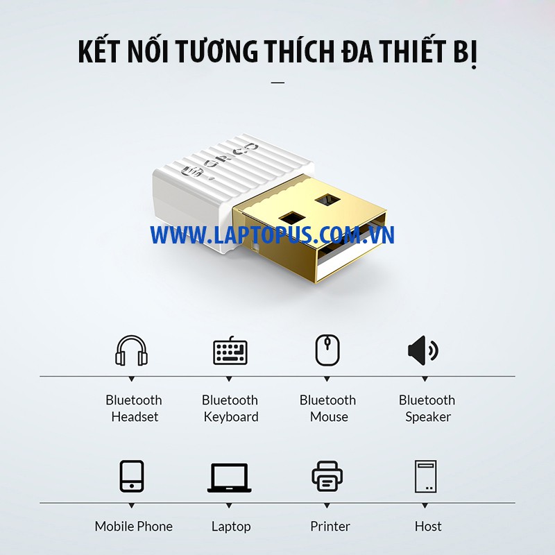 Xác thực！ USB Bluetooth 5.0 ORICO BTA-508 – CHÍNH HÃNG – Hỗ trợ máy tính kết nối Bluetooth với Thiết bị khác