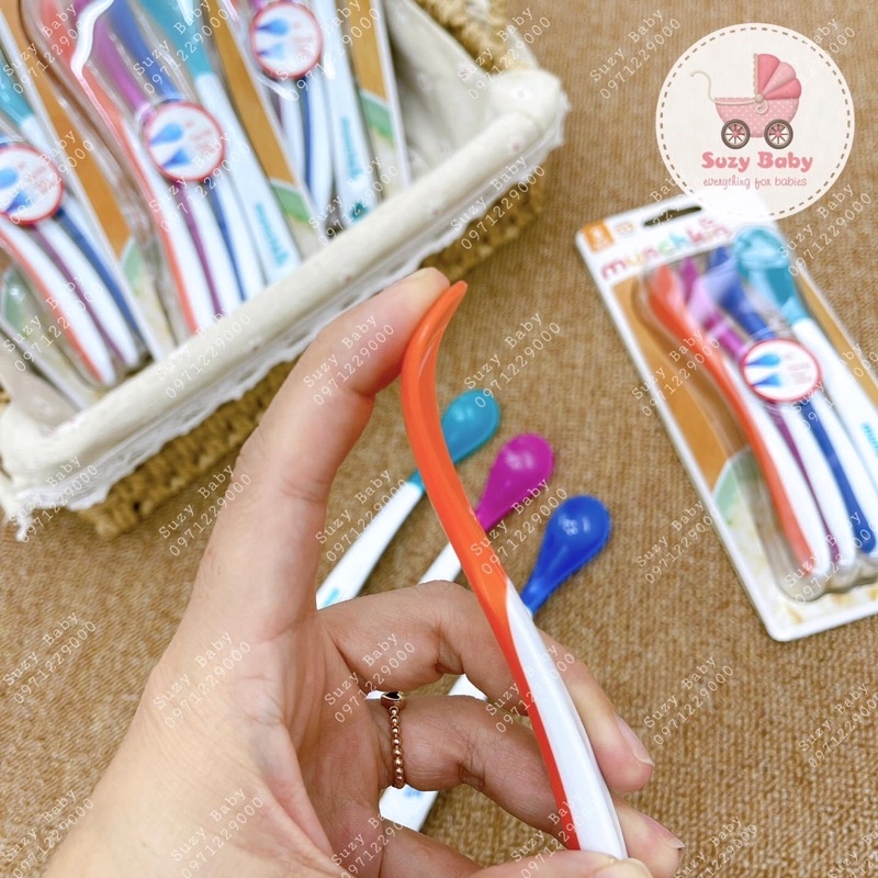 THÌA SILICON BÁO NÓNG MUCHKIN - Chính Hãng tách lẻ chiếc