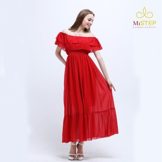 Đầm Maxi Trễ Vai Dự Tiệc