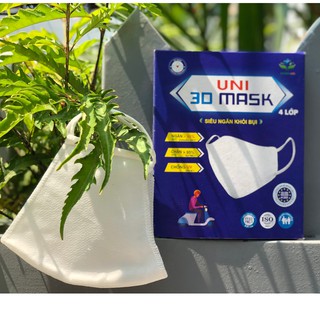 Khẩu trang vải kháng khuẩn 3D Mask 4 lớp đạt tiêu chuẩn N95, ngăn chặn được vi khuẩn, bui mịn PM2.5