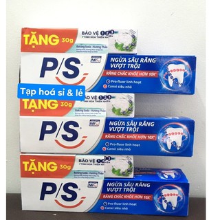 Kem đánh răng P/S ngừa sâu răng vượt trội 180g tặng tuýp nhỏ 30g