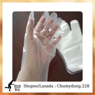 100 chiếc găng tay nilon dùng 1 lần