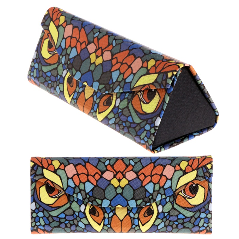 Hộp Đựng Mắt Kính Hình Tam Giác Họa Tiết Hoạt Hình Dễ Thương