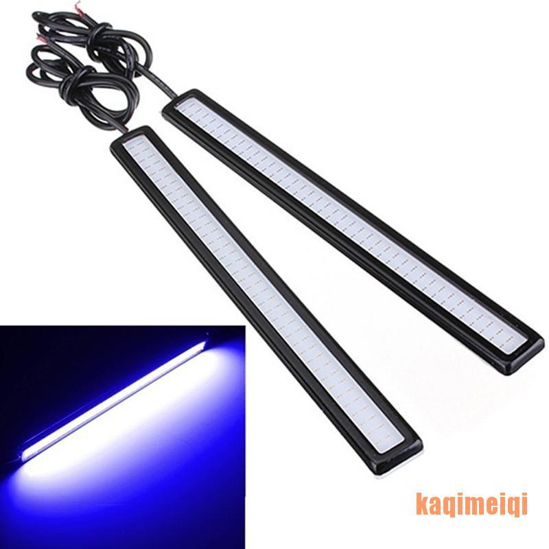 Đèn Led Cob Dc 12v 17cm Ánh Sáng Xanh Dương Siêu Sáng Chống Thấm Nước Cho Xe Hơi