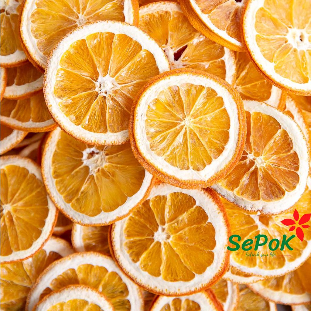 Cam Vàng Nhập Khẩu Sấy Khô Loại I - 50g/100g - Cam tươi  làm trà thanh nhiệt, sáng da, bổ sung vitamin - SePok