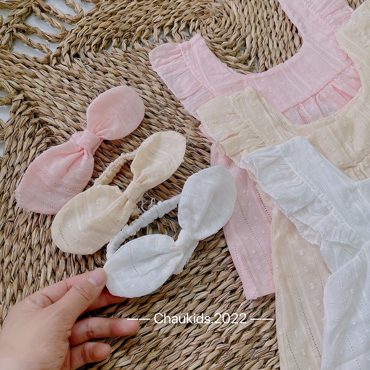HOT!!  bộ 2 dây quần chip kèm tuban cho bé siêu baby cute chất thô mềm