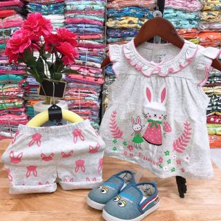 Bộ coton bé gái