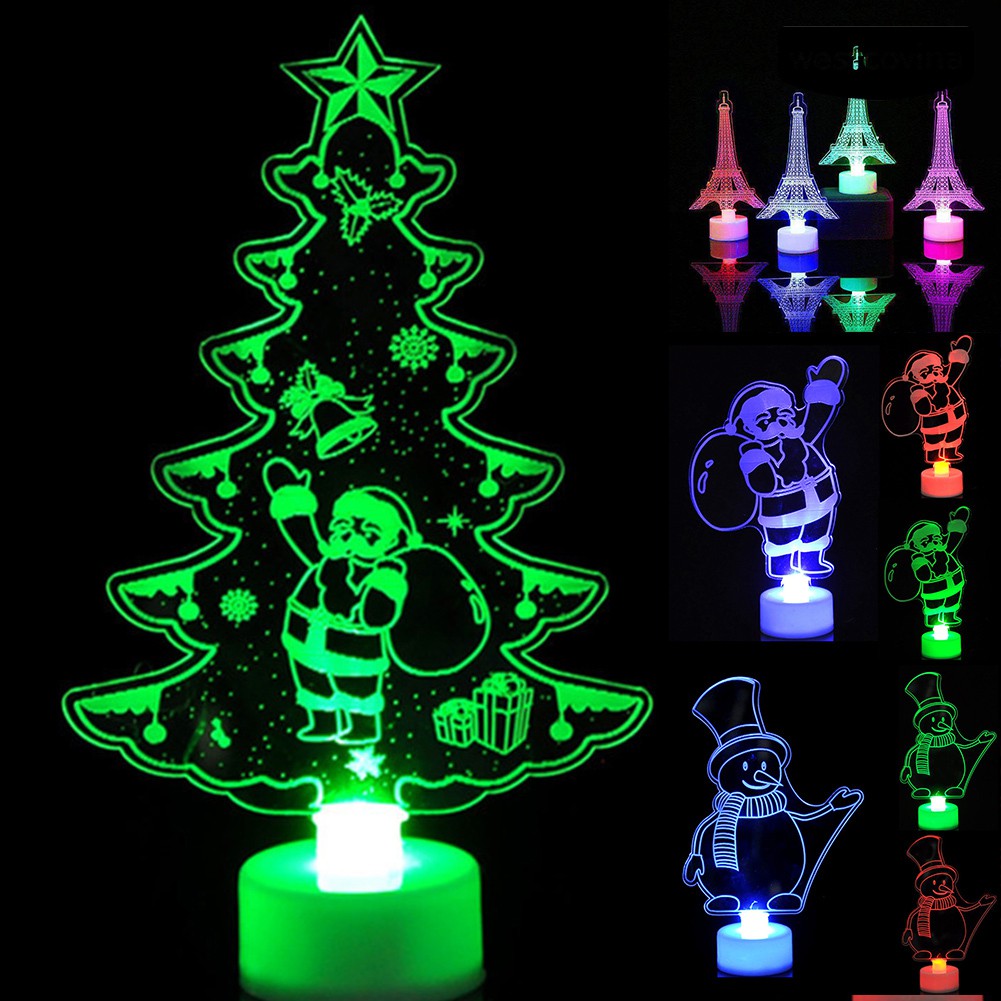 Set đèn Led để bàn hình tháp/ông già  Noel