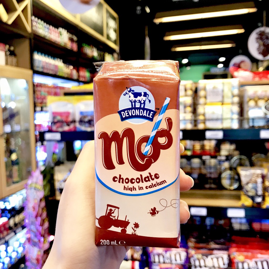 Sữa tươi Devondale nguyên kem/Dâu/Socola hộp 200ml date t11/2020