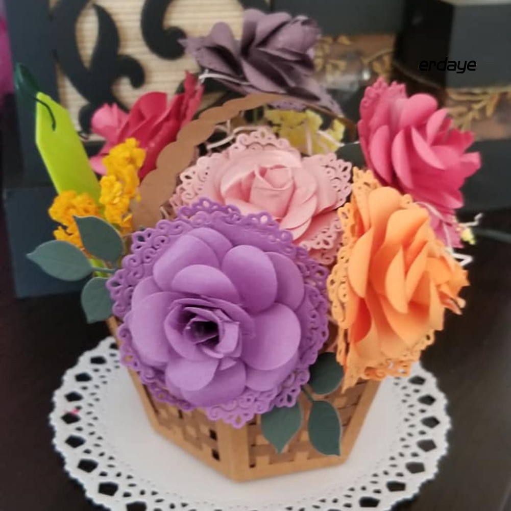 Khuôn cắt bằng kim loại hình bông hoa xinh xắn dùng trang trí đồ thủ công