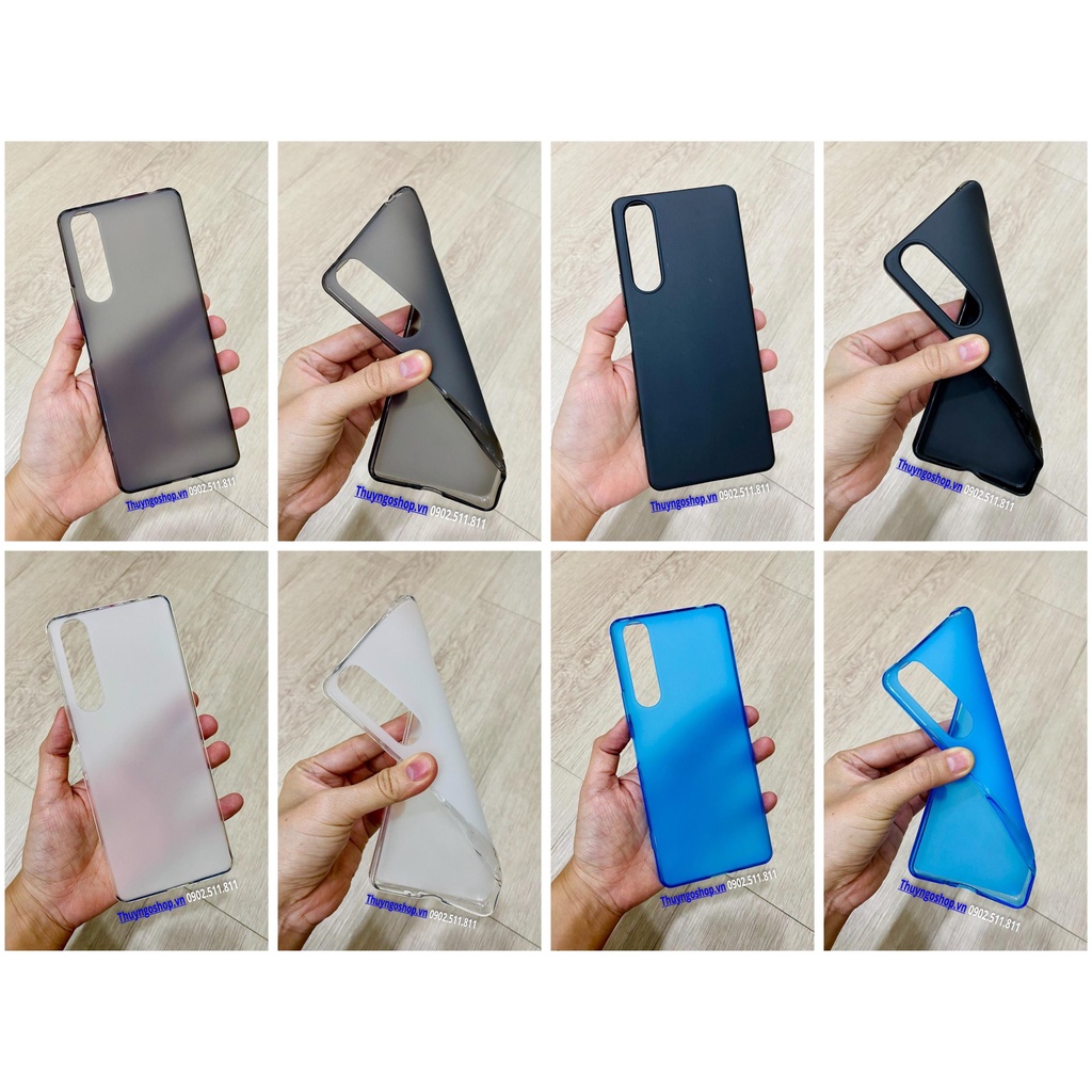 Ốp lưng dẻo nhám chống vân tay Xperia 5 - Xperia 5 Mark II - Xperia 5 III