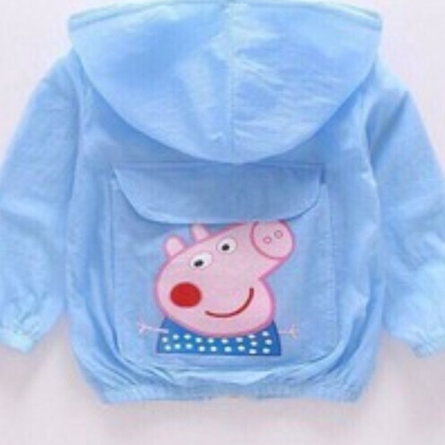 Áo Khoác Chống Nắng Trẻ Em Peppa Pig Thông Hơi Cho Bé Từ 2 - 5 Tuổi