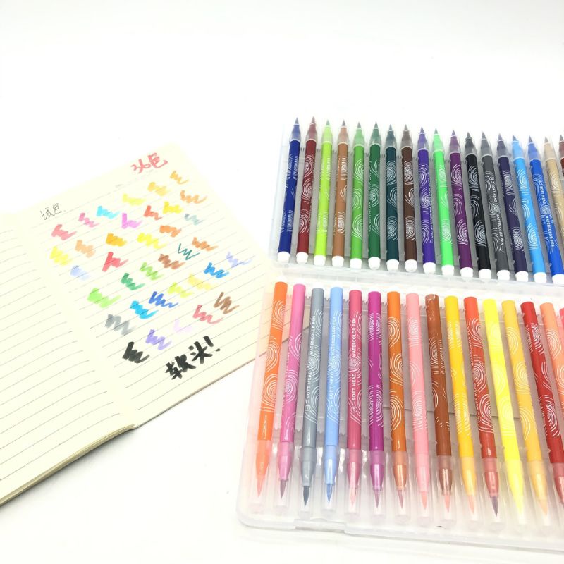 Bút màu dạ Brush Water ngòi lông mềm cho bé học vẽ