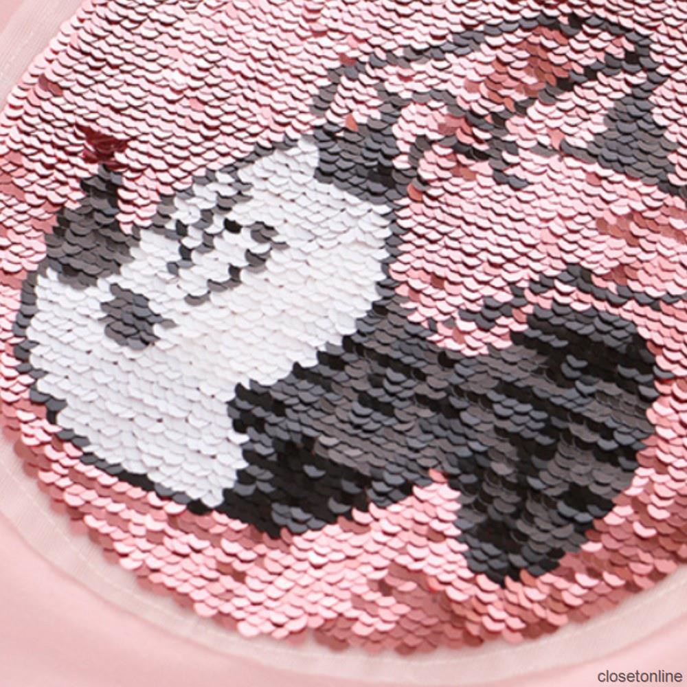 Áo Thun Cotton Cổ Tròn In Hình Chuột Mickey Đáng Yêu Cho Bé