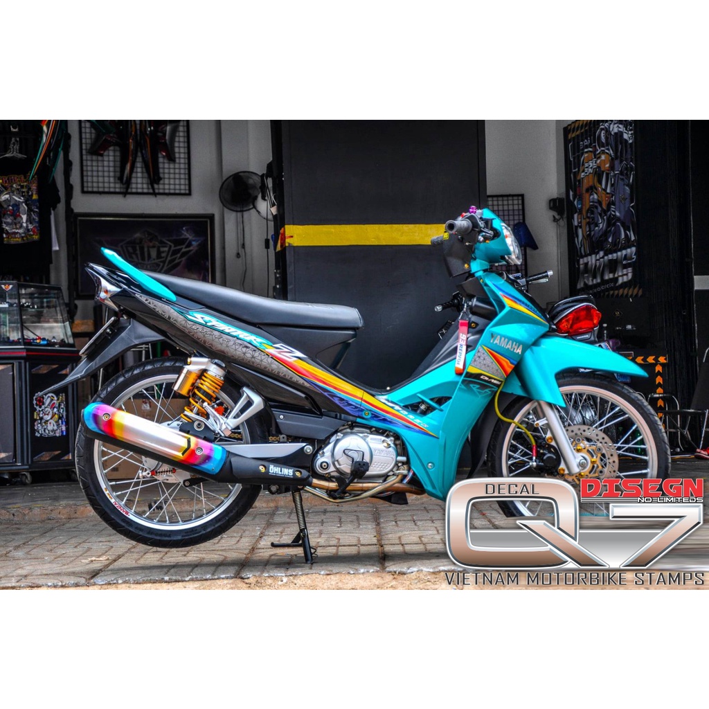 Tem Rời Sirius 110 Xanh Đen