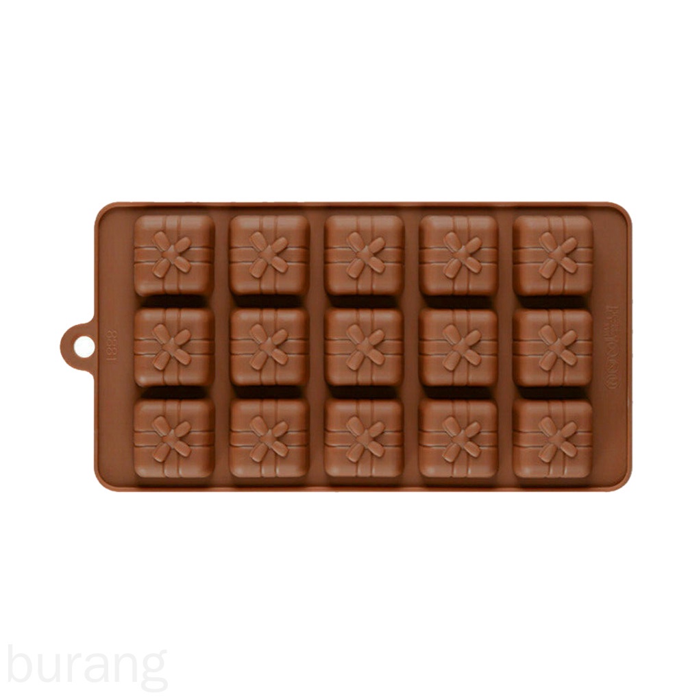 Khuôn Silicone Làm Bánh Kẹo 15 Ô Hình Giáng Sinh
