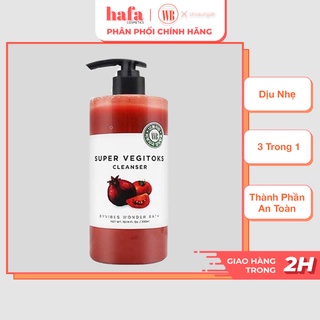 Sữa rửa mặt thải độc rau củ sủi bọt Byvibes Wonder Bath Super Vegitoks Cleanser Red (Màu Đỏ)