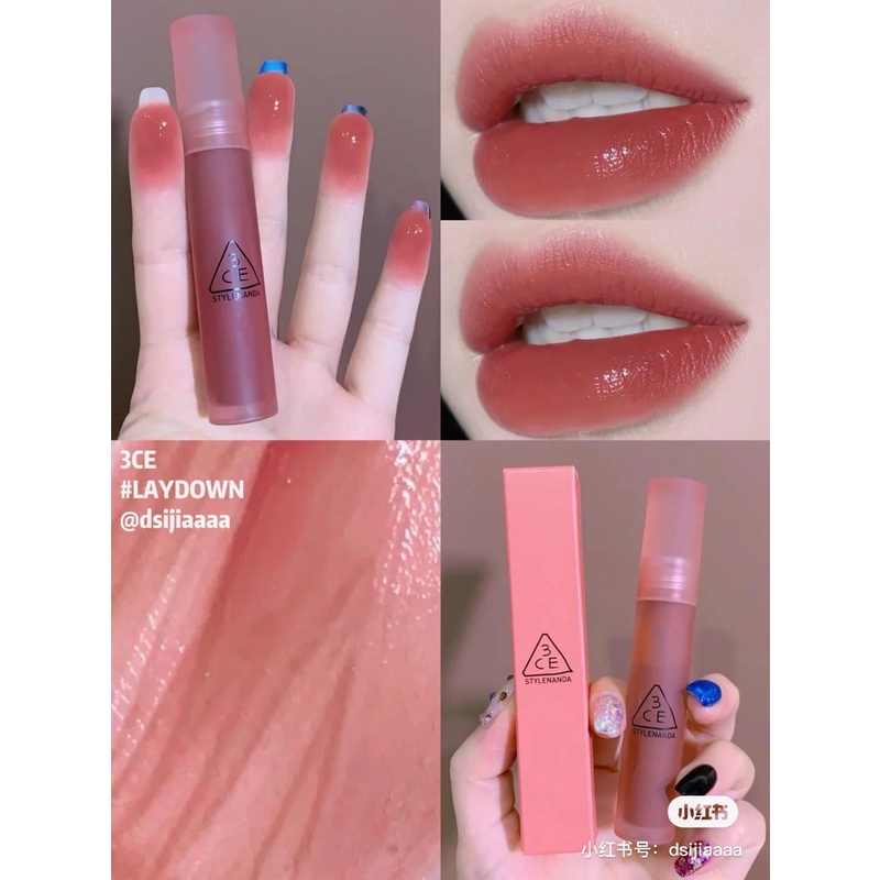 Son 3ce / Son Tint 3CE Blur Water Tint / Son kem lỳ mềm mịn lâu trôi Sepia Hàn Quốc