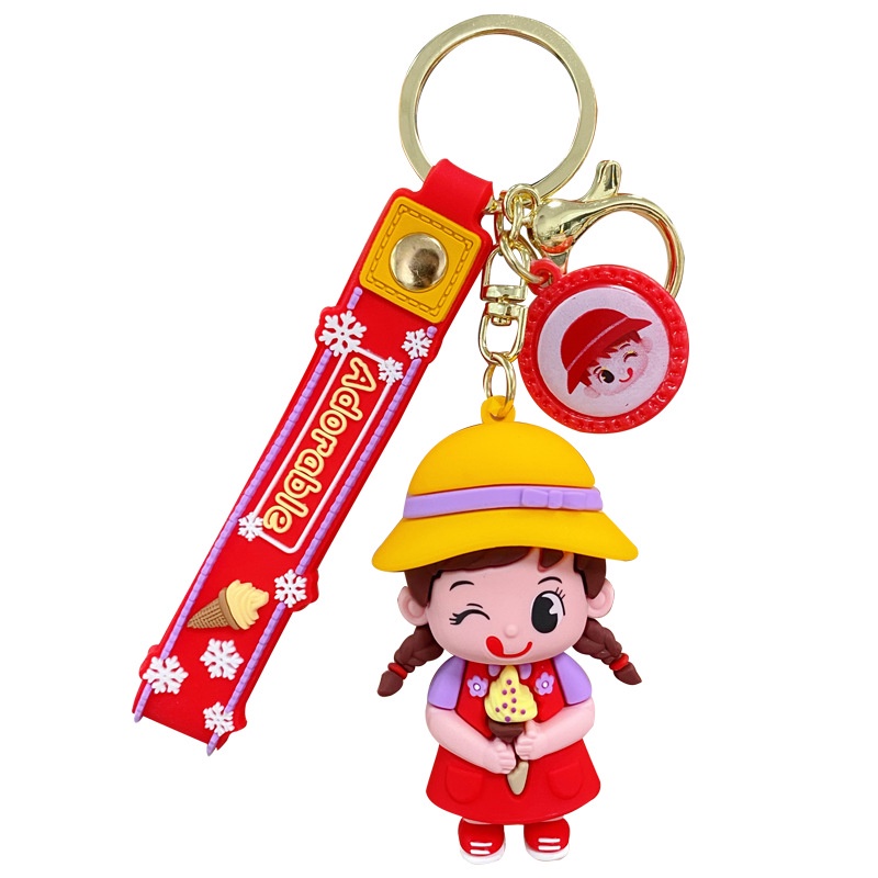 Móc Khóa Hình Cây Kem Hoạt Hình Sáng Tạo Dễ Thương