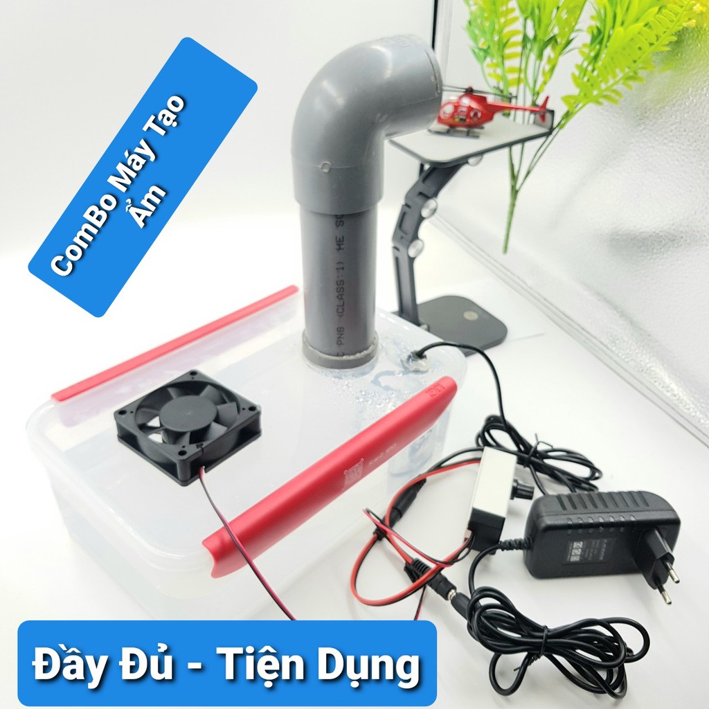 COMBO Chế Máy Phun Sương Tạo Ẩm 15W 24V❤️Tạo Hơi Nước 24V❤️Tạo Ẩm Cho Hoa Lan❤️Trồng Nấm🍀Bộ Tao Suong Sieu Am KIGI-5312