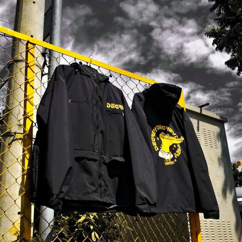 Áo khoác dù Derey Bé Xoài Jacket nam nữ unisex form rộng có dây kéo chống nắng tốt | BigBuy360 - bigbuy360.vn