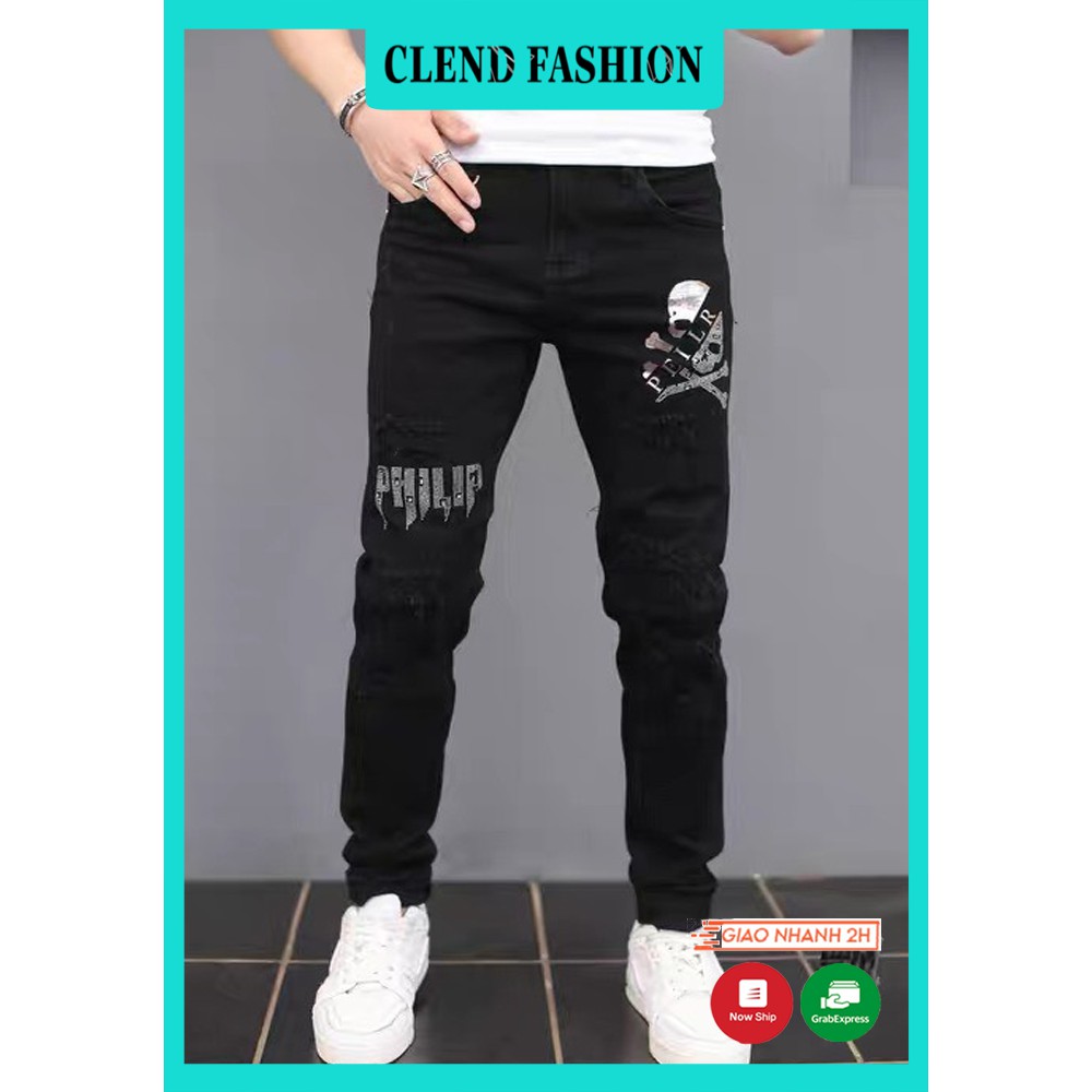 Quần Jean  , Quần Jean Nam Clend Fashion Chất Liệu Bò , Demin Co giãn Thoáng Mát Thời Trang Cao Cấp M1