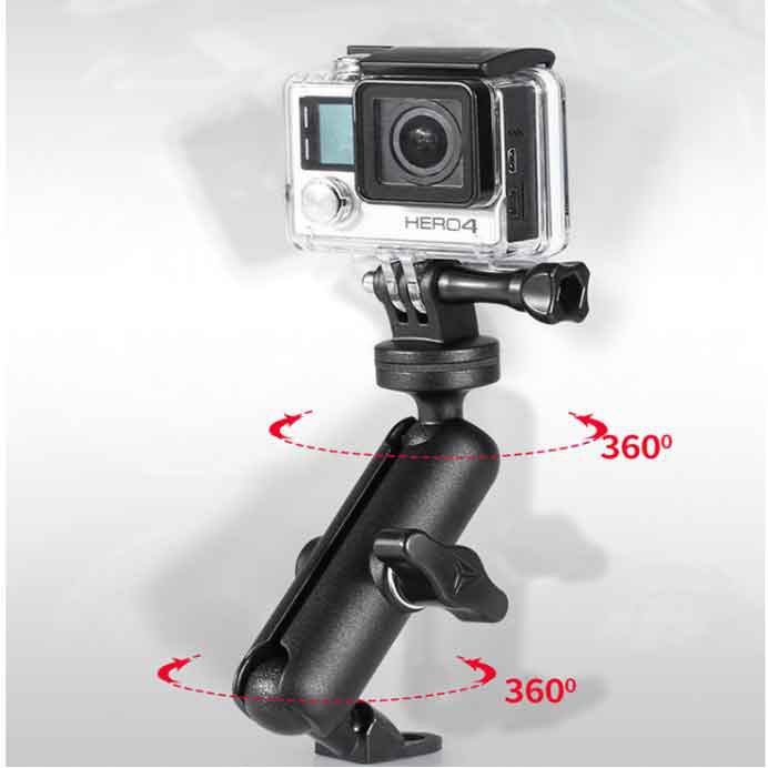 ❃Giá đỡ Camera Hành Trình Gắn Chân Gương Xe Máy Moto Wolf - Phụ Kiện