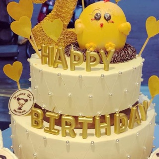 Nến chữ happy birthday nhũ ( Giá 1 set 1 chữ happy birthday)