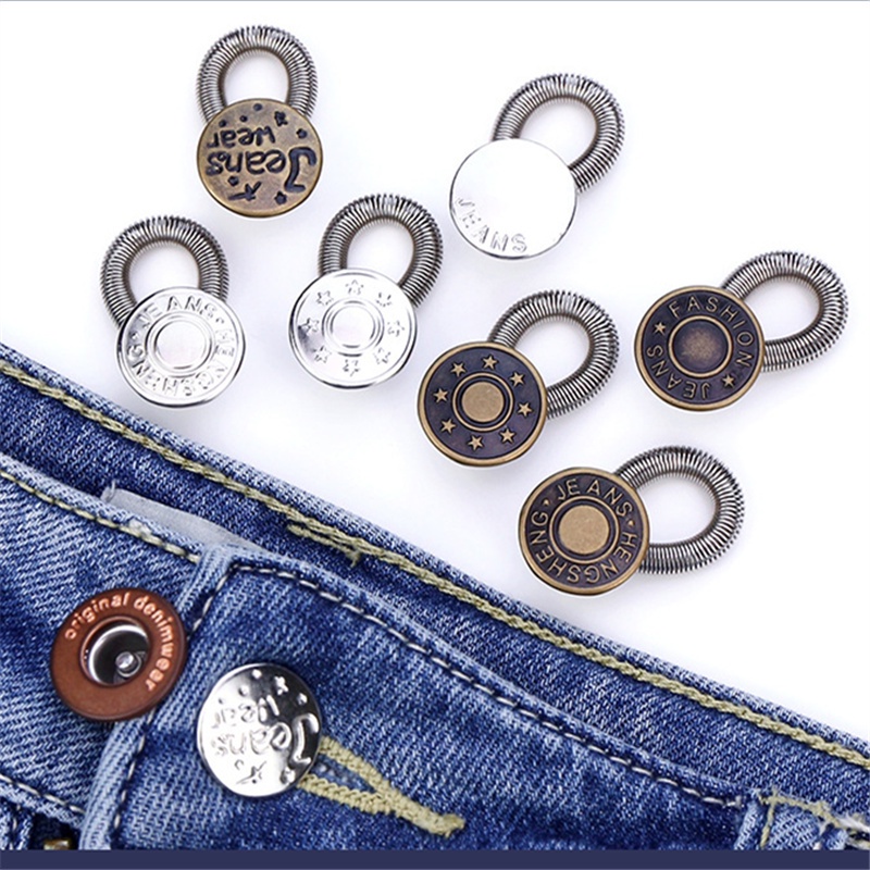 Khóa Cài Nhỏ Mở Rộng Eo Quần Không Cần Đóng Nút Có Thể Tháo Rời Nút Có Thể Tháo Rời Cho Quần Jean/ Quần Jean