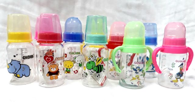 Bình sữa cổ hẹp có tay cầm CACARA, GUGUMY cho bé 140ml/250ml