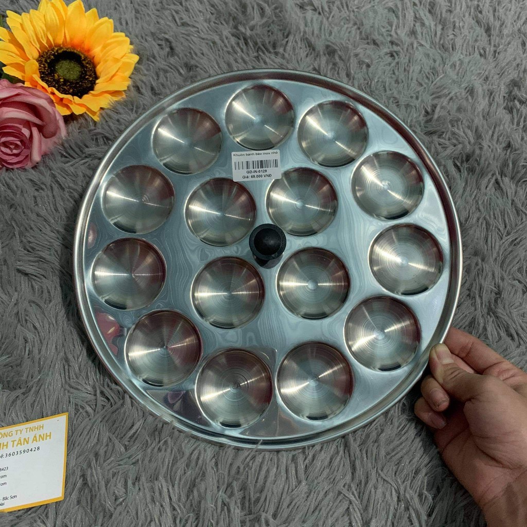Khuôn làm bánh bèo 14 lỗ Nút cầm tay