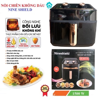 Nồi chiên không dầu nineshield 10l chính hãng