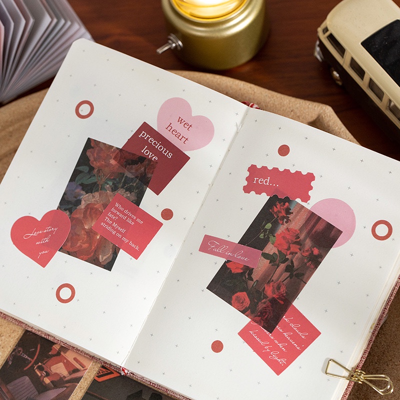 Tập 50 tấm sticker phong cảnh vintage nhiều chủ đề