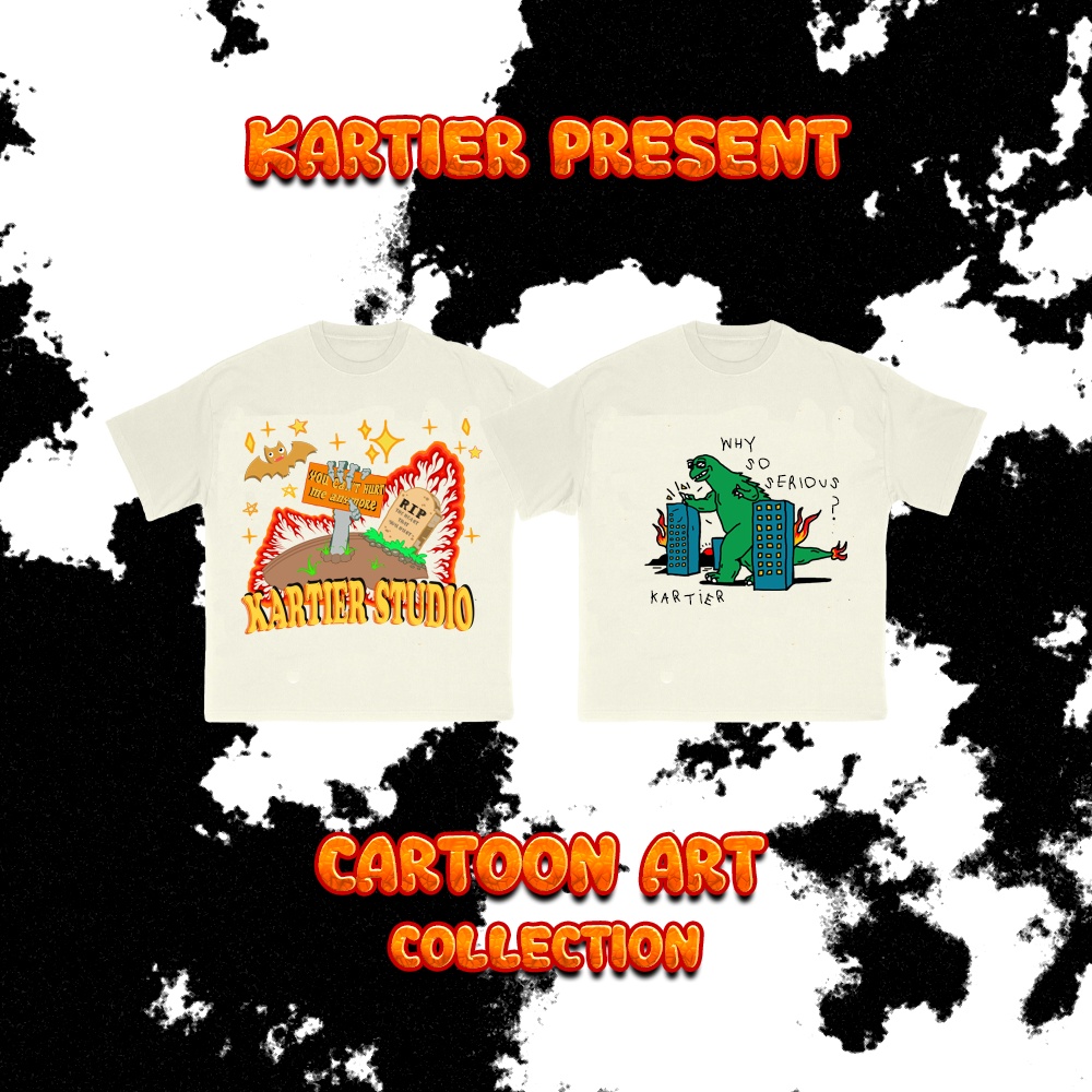 Áo Thun CARTOON ART BY KARTIER (TẶNG FREE NÓN MOCHA VỚI HÓA ĐƠN TRÊN 700.000Đ)