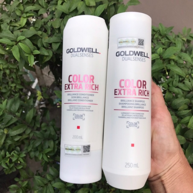 Cặp gội xã giữ màu GOLDWELL COLOR EXTRA RICH 250ml/200ml