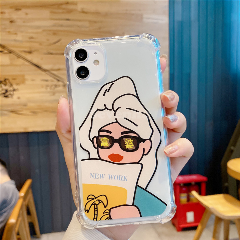 👏Ready Stock🎀 Huawei Nova 7i 7 6se 6 5i 5 5T 4 4e 3i 3e 2i Y6s Y6P Y7P 2020 Honor 8x 9x Pro 20 Phone Case Fashion Rich Woman Handsome Label Transparent Silicone Soft Case Protective Cover