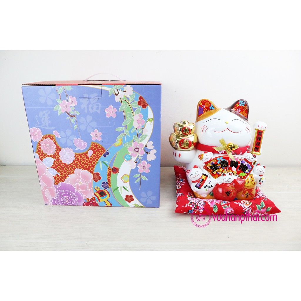 Mèo Thần Tài Vẫy Tay Maneki Neko Kim Ngân Đại Cát - Đẹp Sắc Sảo, Chiêu Tài Hút Lộc