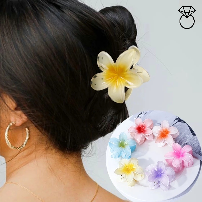 Kẹp Tóc Hình Hoa Lan Bằng Acrylic Cho Bé Gái