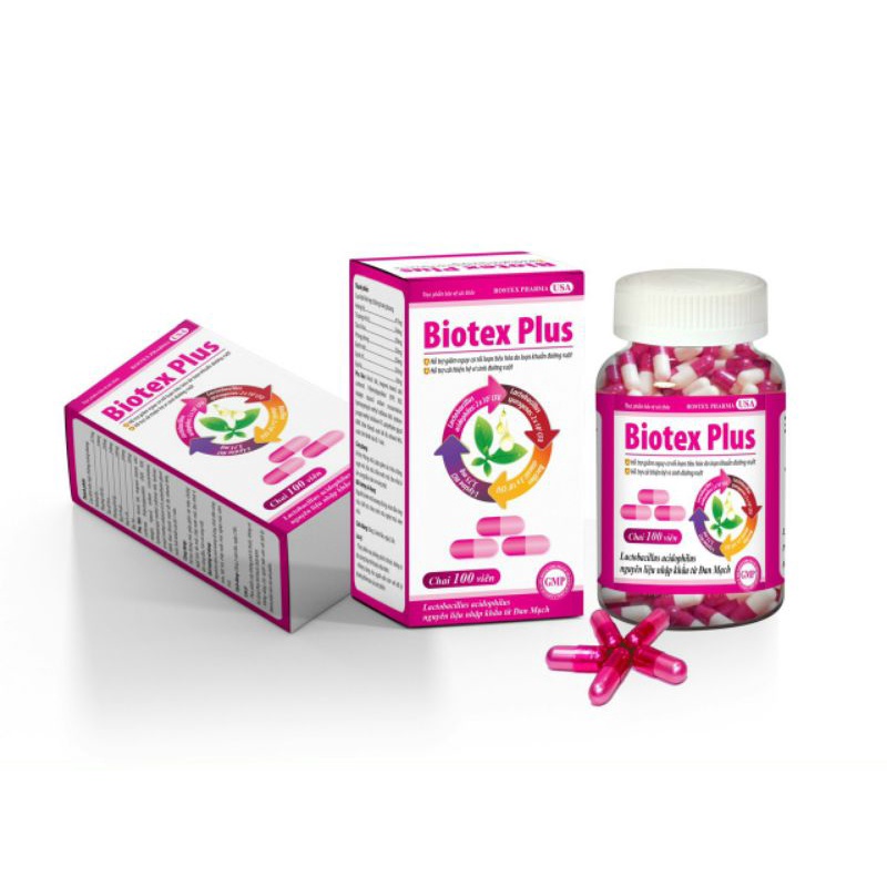 Biotex Plus men cân hằng hệ vi sinh đường ruột, giảm rối loạn tiêu hóa, tăng cường sức đề kháng, đi ngoài, phân sống
